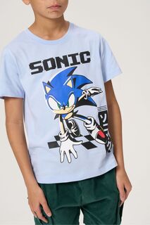 Синяя футболка Sonic с графикой Angel &amp; Rocket, синий