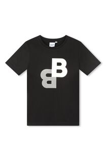 Черная футболка-двойка с логотипом BOSS, черный