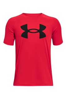 Футболка Tech с короткими рукавами и большим логотипом Under Armour, красный