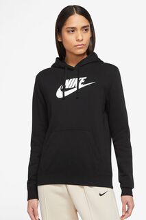 Флисовая толстовка Club с логотипом Nike, черный