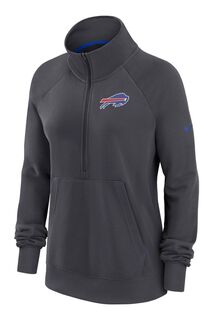 Женская укороченная худи Nike Fanatics Buffalo Bills Dri Fit Nike, черный