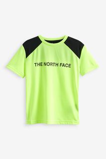 Футболка Never Stop с короткими рукавами для мальчиков The North Face, желтый