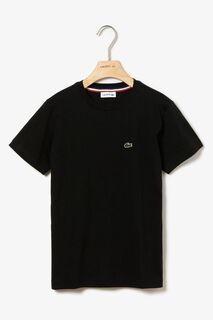 Классическая детская футболка Lacoste, черный