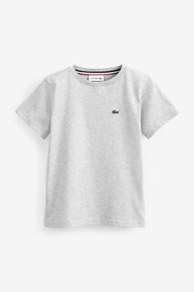 Серая детская футболка унисекс Core Essentials Lacoste, серый