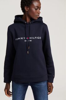 Толстовка Heritage белого цвета с логотипом Tommy Hilfiger, синий