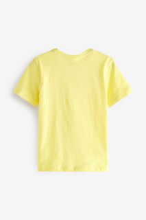 Желтая детская футболка унисекс Core Essentials Lacoste, желтый