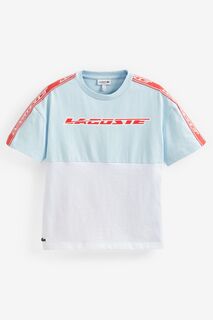 Синяя детская футболка унисекс Sport Fusion Lacoste, синий