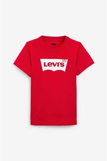 Красная футболка с короткими рукавами и классическим логотипом Levi&apos;s, красный Levis