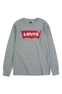 Детская футболка с длинными рукавами и логотипом Levi&apos;s, серый Levis