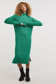 Зеленое платье-макси с разноцветными трещинками JD Williams, зеленый