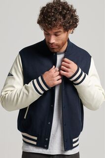 Бомбер College Varsity Superdry, синий