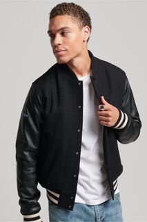 Бомбер College Varsity Superdry, черный