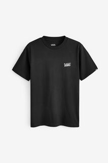 Черная футболка Core для мальчиков с небольшим логотипом Vans, черный