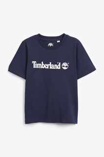 Темно-синяя футболка с логотипом Timberland, синий