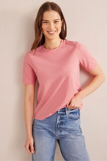 Легкая футболка с круглым вырезом Boden, розовый