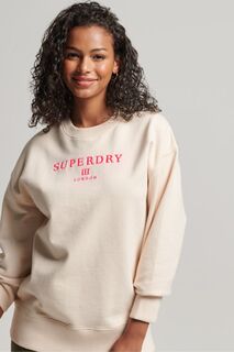 Толстовка оверсайз Code Heraldry Superdry, белый