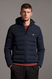 Стеганая куртка с капюшоном Lyle &amp; Scott, синий