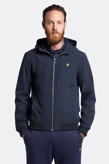 Синяя куртка из софтшелла Lyle &amp; Scott, синий