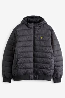 Куртка больших размеров с перегородкой и капюшоном Lyle &amp; Scott, черный