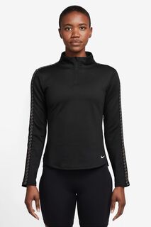 Топ Therma-FIT One с молнией 1/2 Nike, черный