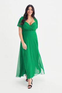 Платье макси Kemi с верхом в стиле болеро Scarlett &amp; Jo, зеленый