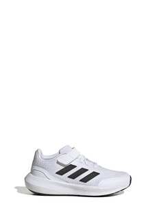Детские полосатые кроссовки Runfalcon 30 Sport Running на шнуровке adidas, белый