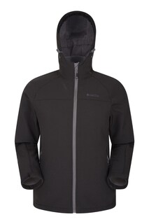 Мужская непромокаемая куртка Exodus Softshell Mountain Warehouse, черный