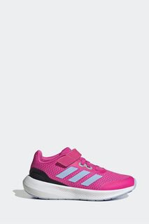 Детские полосатые кроссовки Runfalcon 30 Sport Running на шнуровке adidas, розовый