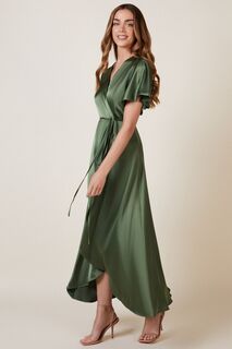 Платье миди с принтом Florence и мотивом водопада Rewritten, зеленый