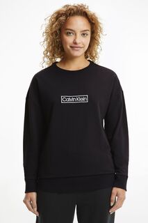 Черный свитшот Reimagined Heritage Loungewear Calvin Klein, черный