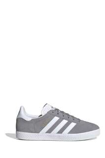 Серые кружевные кроссовки adidas Originals Junior Gazelle Junior adidas originals, серый