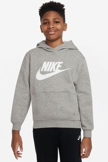 Флисовая толстовка Club с логотипом Nike, серый