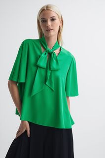 Блузка с завязками на шее Florere, зеленый