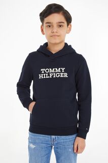 Синяя детская толстовка с логотипом Tommy Hilfiger, синий