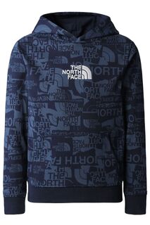 Легкий пуловер с капюшоном Drew Peak для мальчиков The North Face, синий