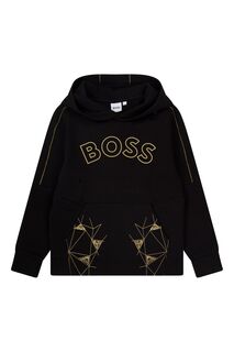 Худи Gold Capsule с логотипом BOSS, черный