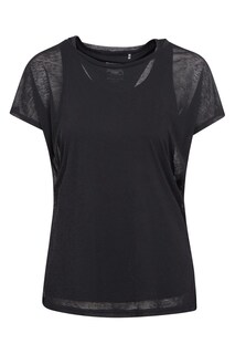 Женская двухслойная футболка Mountain Warehouse, черный
