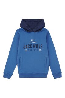 Синяя толстовка высшего качества Jack Wills, синий