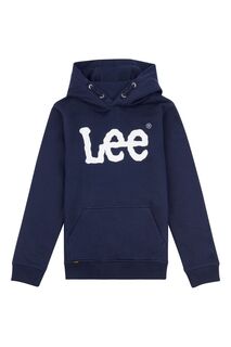 Классический пуловер с капюшоном для мальчиков Lee, синий