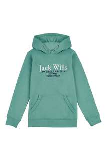 Худи Lb синего цвета с надписью Jack Wills, синий