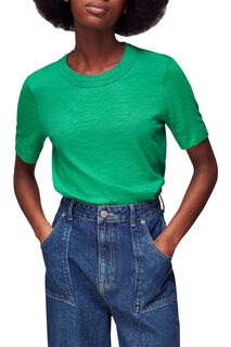 Зеленая футболка Rosa с двойной отделкой Whistles, зеленый