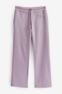 Спортивные брюки с расклешенными штанинами и логотипом Gap, фиолетовый