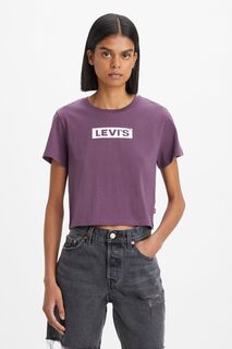 Укороченная футболка с мотивом Джорди Levi&apos;s, фиолетовый Levis