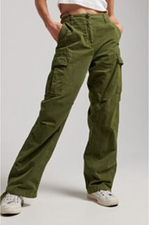 Винтажные армейские брюки с заниженной талией Superdry, зеленый