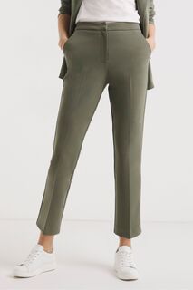 Мягкие брюки для подводного плавания цвета хаки с прямыми штанинами JD Williams, зеленый