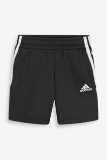Спортивные шорты с 3 полосками adidas, черный