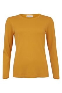 Золотая футболка с длинными рукавами из натурального хлопка Celtic &amp; Co. , желтый