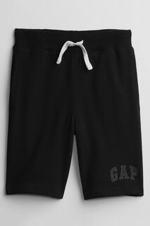 Шорты без застежки Gap с логотипом Gap, черный