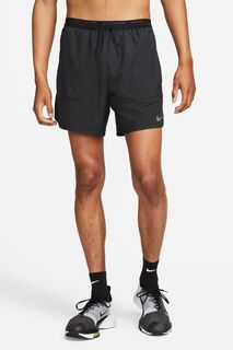 Беговые шорты 2-в-1 Dri-FIT Stride 7 дюймов Nike, черный