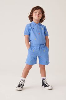 Синие шорты для мальчиков с логотипом Polo Ralph Lauren, синий
